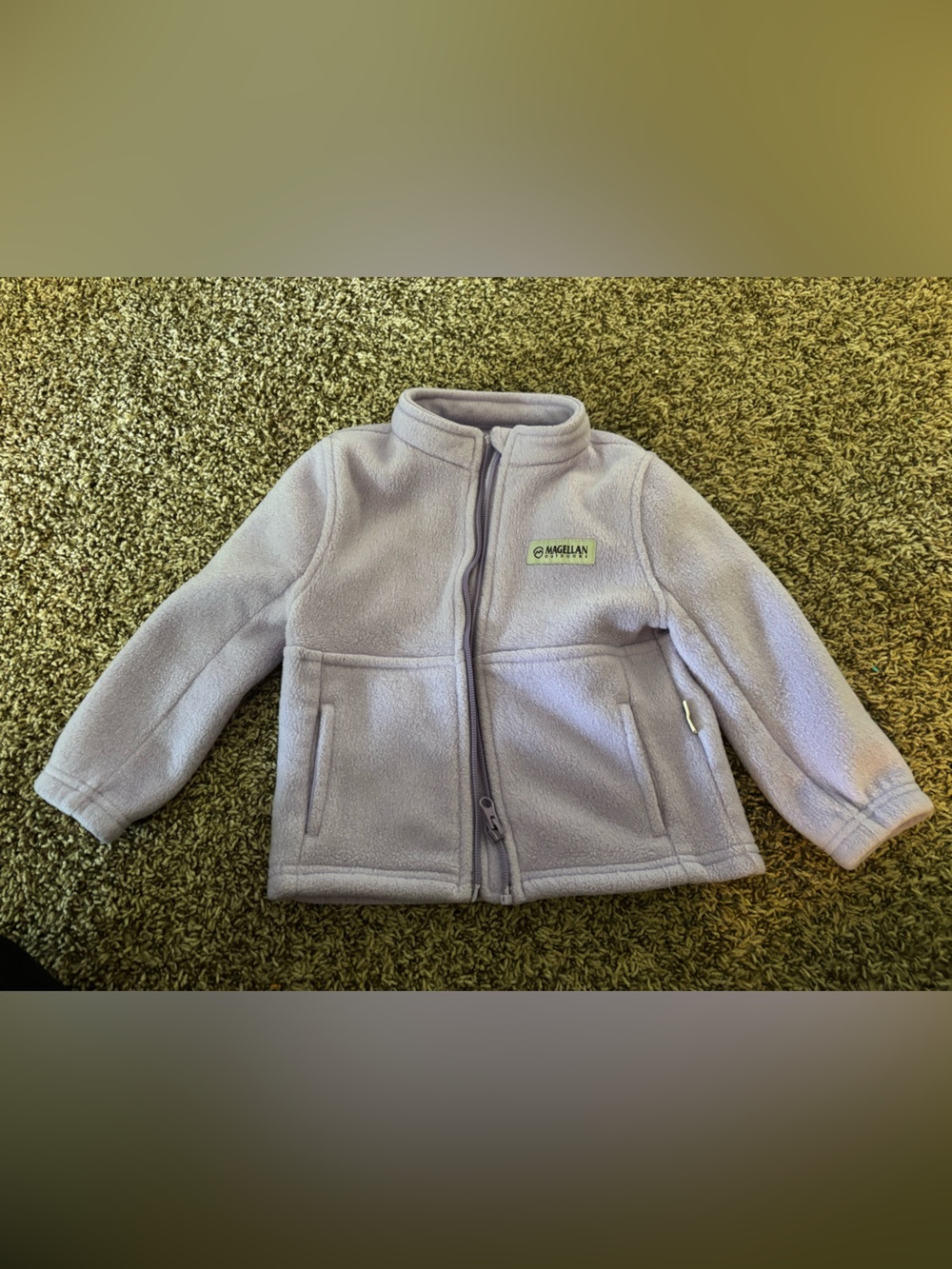 Magellan Outdoors Light Lavender Kids Fleece Zip Hoodie